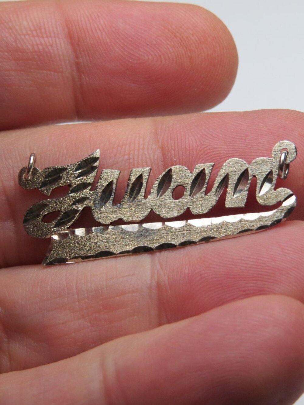 14k JUAN Nameplate